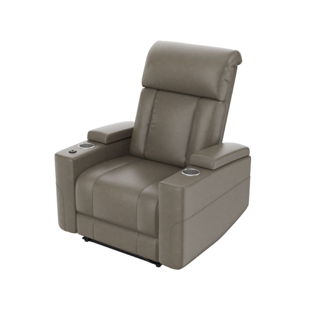Electric Power Recliner Sofa With Double Cup Holders And Storage_voghion.com